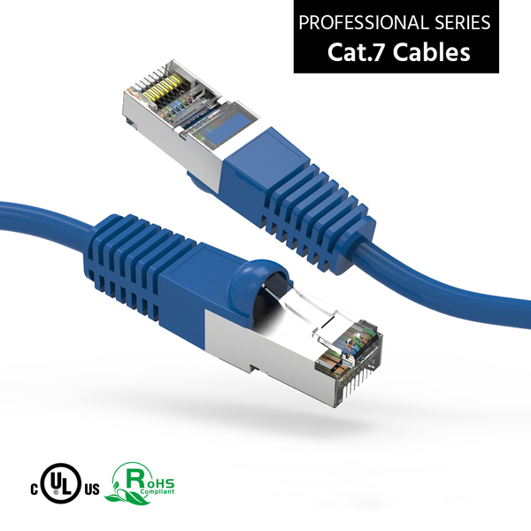 Bestlink Netware CAT7 Shielded (SSTP) 600MHz Ethernet Network Booted Cable- 80ft- Blue 100339BL